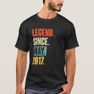 Förklaring sedan maj 2017 5 år gammal 5:e födelsed t shirt