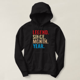 Förklaring sedan månads anpassningsbar födelsedag hoodie