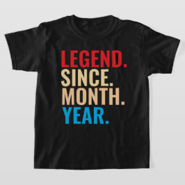 Förklaring sedan månadsårsdag anpassningsbar T-Shi T Shirt