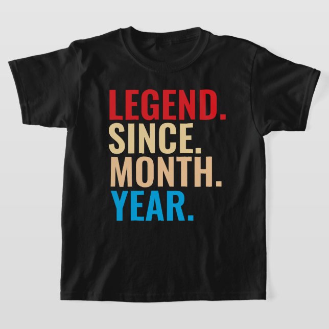 Förklaring sedan månadsårsdag anpassningsbar T-Shi T Shirt (Laydown)