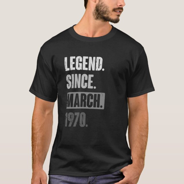Förklaring sedan mars 1970 födelsedag 53:e Dekorat T Shirt (Framsida)