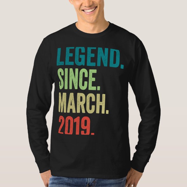 Förklaring sedan mars 2019 Boy Girl 4 Years 4th B T Shirt (Framsida)