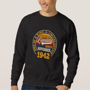 Förklaring sedan november 1942 80 födelsedag 80 år lång ärmad tröja
