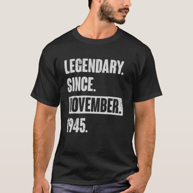 Förklaring sedan november 1945, 77 år gammal 77:e  t shirt (Framsida)