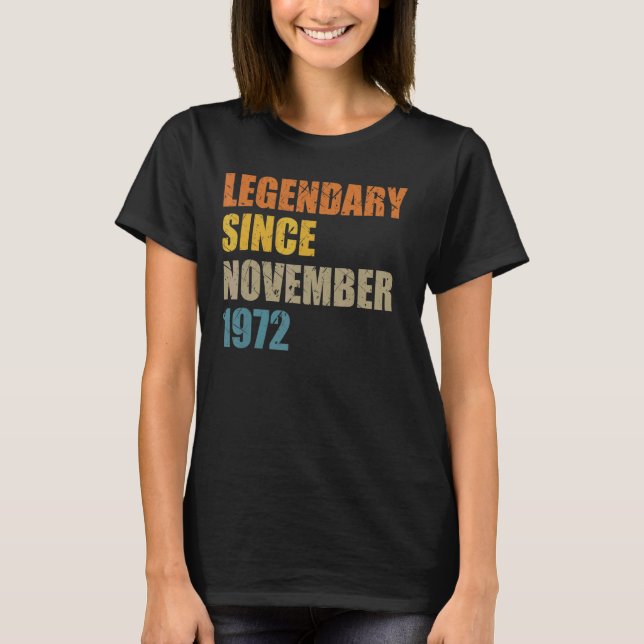 Förklaring sedan november 1972 50 år 50 dagar t shirt (Framsida)
