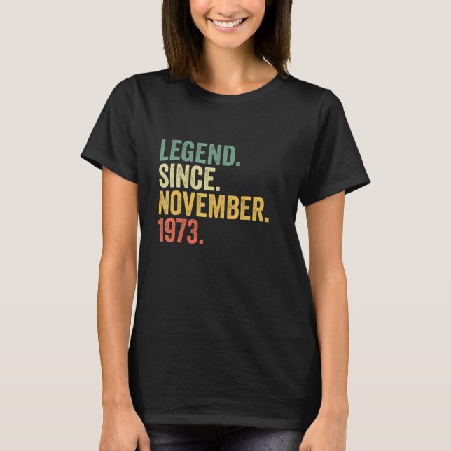 Förklaring sedan november 1973 49 år gammal 49:e f t shirt (Framsida)