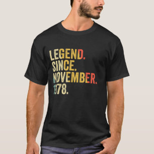 Förklaring sedan november 1978 44 år gammal 44:e f t shirt