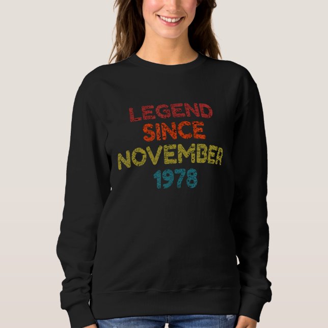 Förklaring sedan november 1978 Retro Birthday T Shirt (Framsida)
