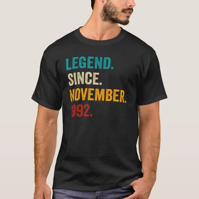 Förklaring sedan november 1992 30års födelsedag 30 t shirt (Framsida)