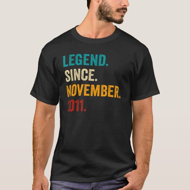 Förklaring sedan november 2011 elfte födelsedagen  t shirt (Framsida)