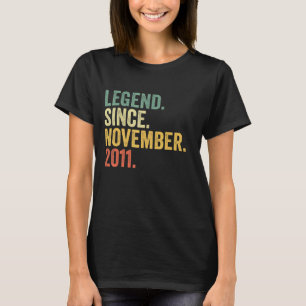 Förklaring sedan november 2011 elfte födelsedagen t shirt