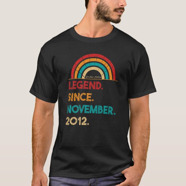 Förklaring sedan november 2012 tionde födelsedagen t shirt (Framsida)