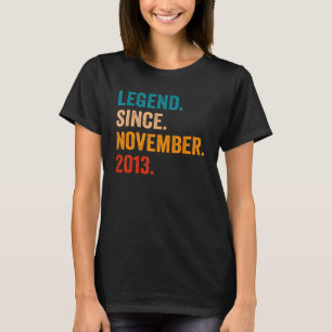Förklaring sedan november 2013 9:e födelsedagen 9 t shirt