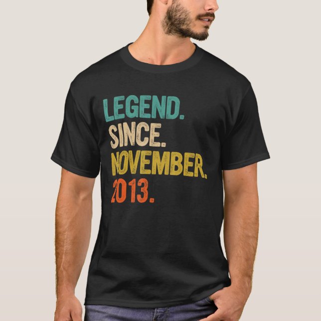 Förklaring sedan november 2013 9:e födelsedagen 9  t shirt (Framsida)