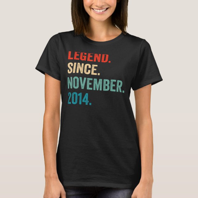 Förklaring sedan november 2014 8th Birthday 8 Year T Shirt (Framsida)