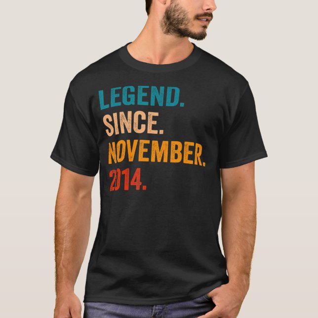 Förklaring sedan november 2014 8th Birthday 8 Year T Shirt (Framsida)