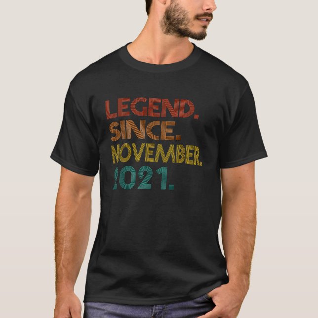 Förklaring sedan november 2021 Födelsedatum 2021 T Shirt (Framsida)