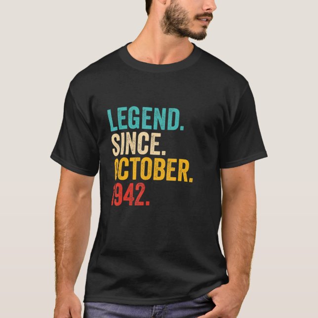 Förklaring sedan oktober 1942 80 Födelsedag 80 år  T Shirt (Framsida)