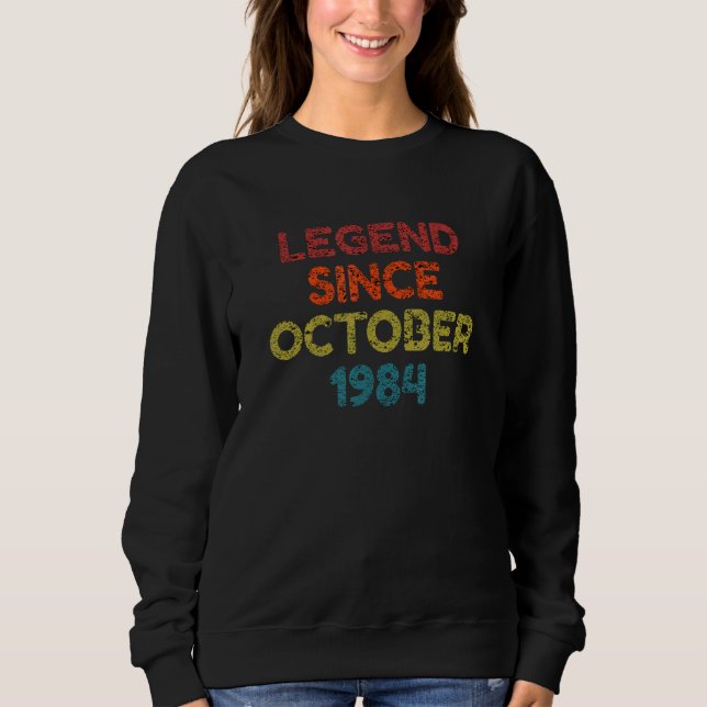 Förklaring sedan oktober 1984 Retro Birthday T Shirt (Framsida)