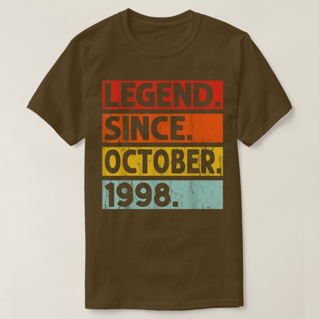 Förklaring sedan oktober 1998 24:e födelsedagen 24 t shirt (Design framsida)
