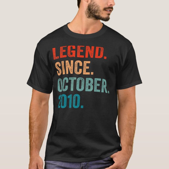 Förklaring sedan oktober 2010 12:e födelsedag 12 å t shirt (Framsida)