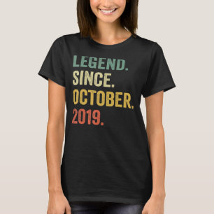 Förklaring sedan oktober 2019 3:e födelsedagsgåvor t shirt