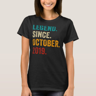 Förklaring sedan oktober 2019 Tredje födelsedagen T Shirt
