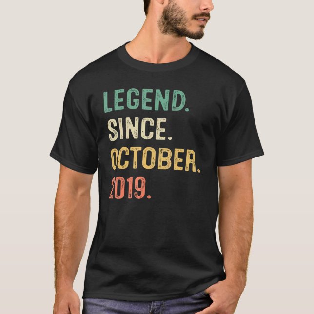 Förklaring sedan oktober 2019 Tredje födelsedagen  T Shirt (Framsida)