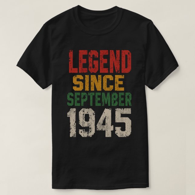 Förklaring sedan september 1945 t shirt (Design framsida)
