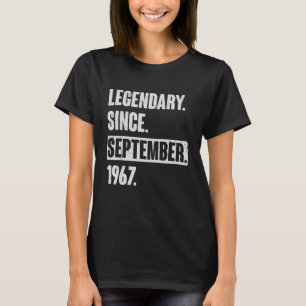 Förklaring sedan september 1967 55 år gammal 55:e t shirt