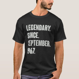 Förklaring sedan september 1967 55 år gammal 55:e t shirt