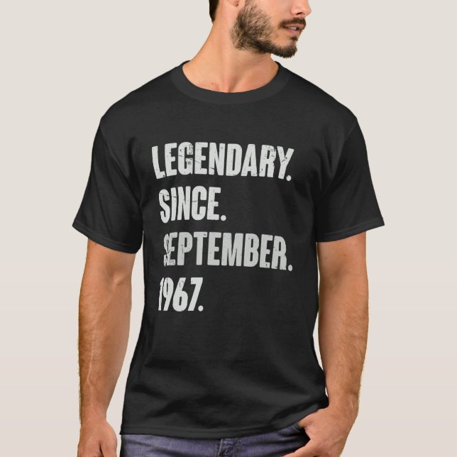 Förklaring sedan september 1967 55 år gammal 55:e  t shirt (Framsida)