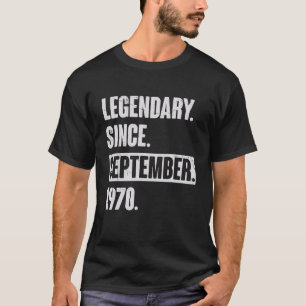 Förklaring sedan september 1970 52 år gammal 52 år t shirt