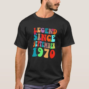 Förklaring sedan september 1970 Vintage Birthday R T Shirt