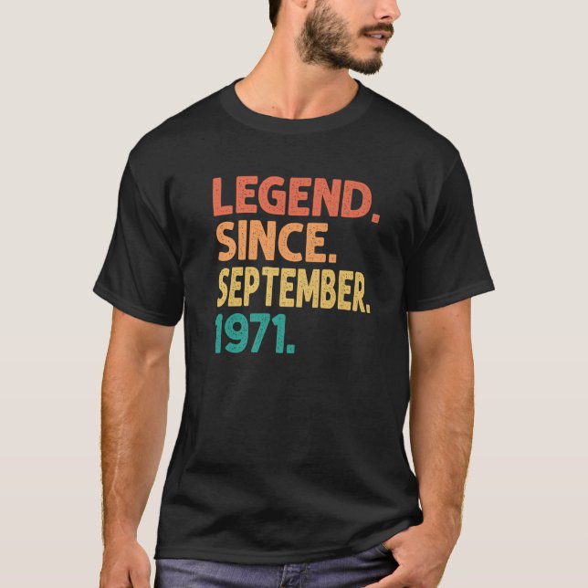Förklaring sedan september 1971 Manar Kvinnor föde T Shirt (Framsida)