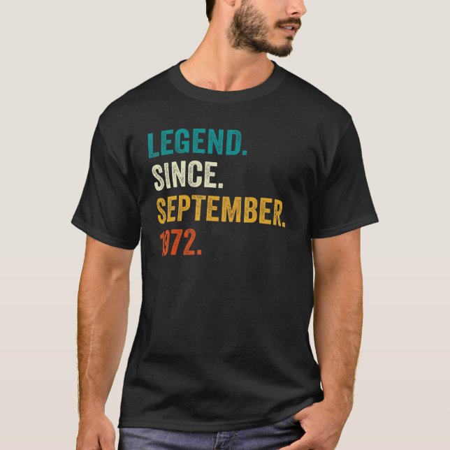 Förklaring sedan september 1972 50:e födelsedagen  t shirt (Framsida)