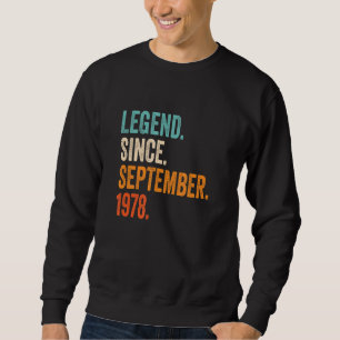 Förklaring sedan september 1978 44:e födelsedagen lång ärmad tröja