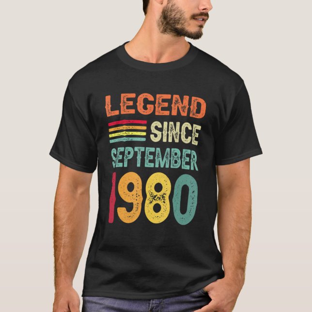 Förklaring sedan september 1980 42:a födelsedagen  t shirt (Framsida)