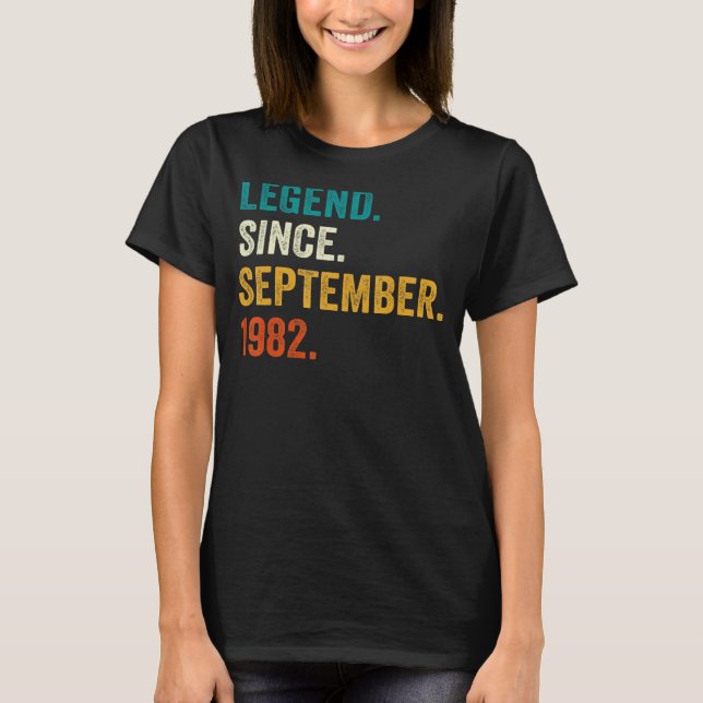 Förklaring sedan september 1982 40:e födelsedagen  t shirt (Framsida)