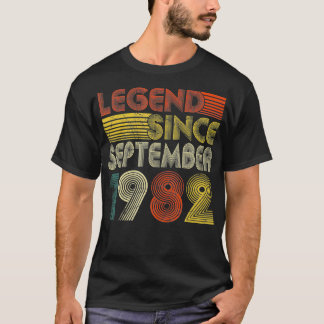 Förklaring sedan september 1982 Retro 40:e födelse T Shirt