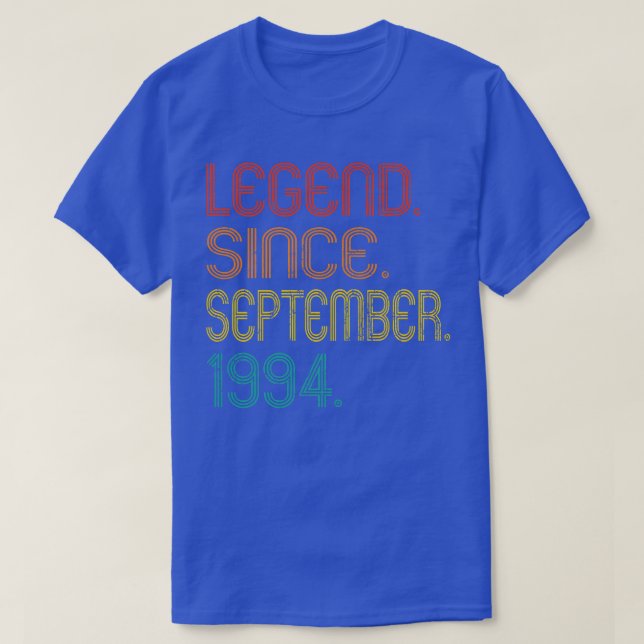 Förklaring sedan september 1994 28 år gamla gåvor  t shirt (Design framsida)