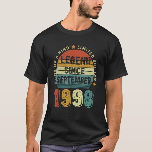 Förklaring sedan september 1998 24:e födelsedagen  t shirt (Framsida)