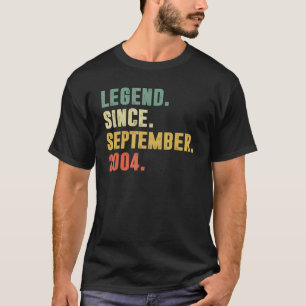 Förklaring sedan september 2004 18:e födelsedagen t shirt