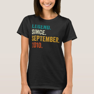 Förklaring sedan september 2010 12:e födelsedag 12 t shirt