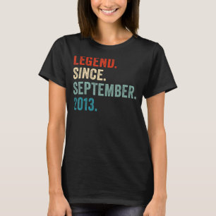 Förklaring sedan september 2013 9:e födelsedagen 9 t shirt