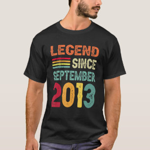 Förklaring sedan september 2013 9:e födelsedagen 9 t shirt