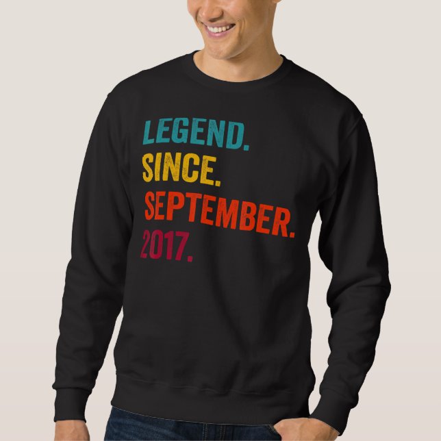 Förklaring sedan september 2017 Femte födelsedagen Lång Ärmad Tröja (Framsida)