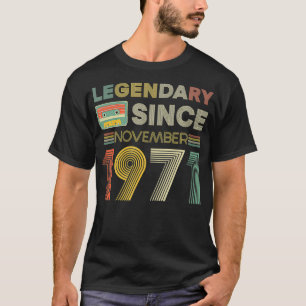 Förklaring sedan Tape Bday November 1971 50:e föde T Shirt