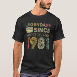 Förklaring sedan Tape oktober 1980 40:e födelsedag T Shirt
