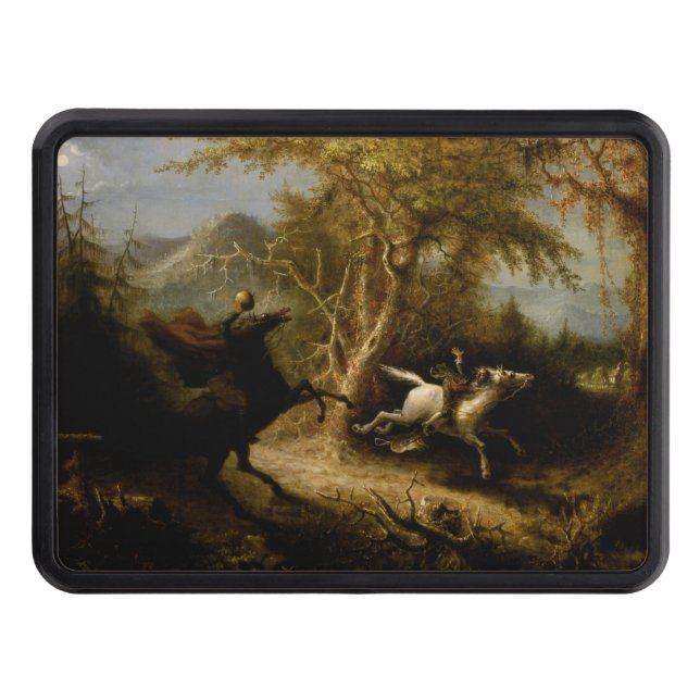 Förklaring till den häftlösa hästseman Halloween G Dragkroksskydd (Framsidan)